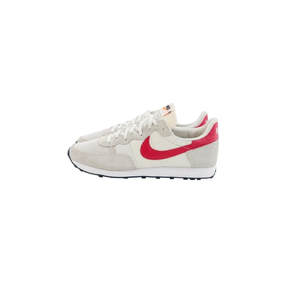 Nike, Suede / Mesh Retro /‎ Running Daybreak Sneakers, Men, Size 13, White/Red.